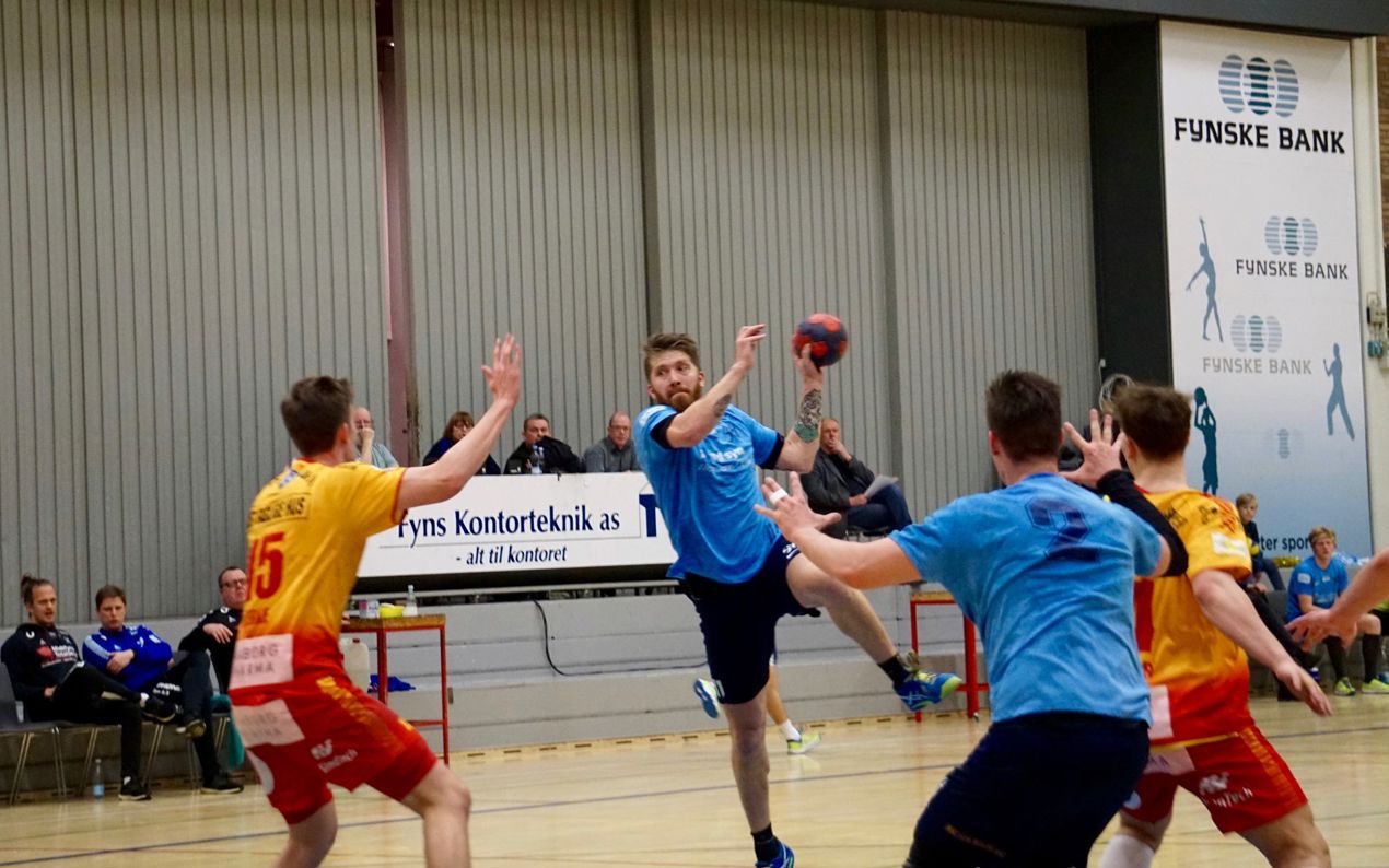 Illustration mænd der spiller håndbold