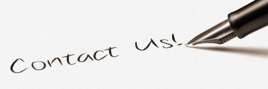 Illustration pencil der har skrevet Contact us!